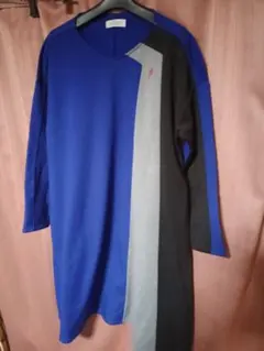 カンサイヤマモト　長袖ロングスウェット　ワンピース　ポケット付き