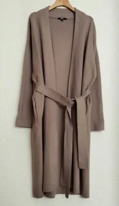 ✦ユニクロ✦　WOMEN スフレヤーン ベルテッドニットコート （スムース）