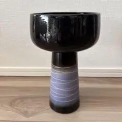 黒紫グラデーション陶器花瓶