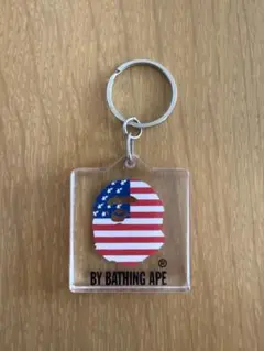 A BATHING APE 星条旗 アクリル キーホルダー