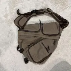 90s old gap 2way カーキ ナイロン ショルダーバッグ - メルカリ
