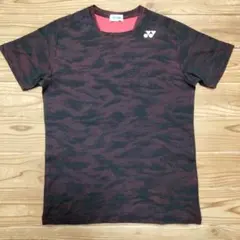 YONEX ヨネックス バドミントン ユニフォーム 黒赤迷彩風ユニ Mサイズ