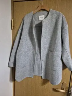 URBAN RESEARCH DOORS ノーカラージャケット グレー