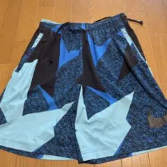Nike Dri-FIT 青黒幾何学ショートパンツ L