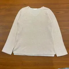 index インデックス Vネック 長袖 ニット セーター ピンク