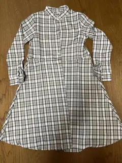 SHEIN チェック柄 長袖ワンピース
