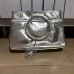 新品　ファンケル ノベルティ ハンドバッグ 宝石風チャーム付き 　ゴールド　金のサムネイル