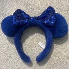 ネイビー ミッキー風耳 カチューシャ