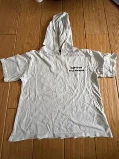 フード付き Tシャツ ライトブルー