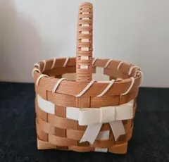 エコクラフト バスケット 小物入れ