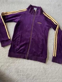 アディダス トラックジャケット ベロア 希少 パープル 紫　adidas