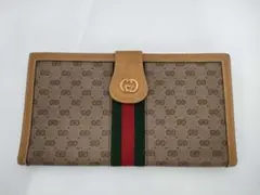 GUCCI GGキャンバス シェリーライン 長財布