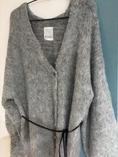 カスタネニットカーディガン　グレー
