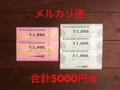 ビックカメラ コジマ 株主優待券 合計5000円分
