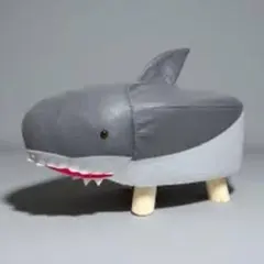 シャークチェア 椅子 アニマル スツール サメ キッズ グレー