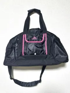‼️美品‼️アディダス adidas ボストンバック 黒　修学旅行　林間学校　大容量