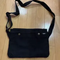 Lee 黒 ショルダーバッグ キャンバス