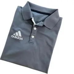 最終価格 adidas アディダス 半袖ポロシャツ グレー M クライマクールのサムネイル
