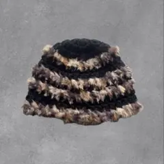 クラッシャーハット バケットハット ヒョウ柄 ハンドメイド