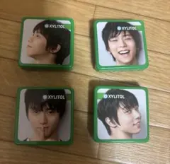 【未使用】XYLITOL キシリトール 羽生結弦 マグネット4種のサムネイル