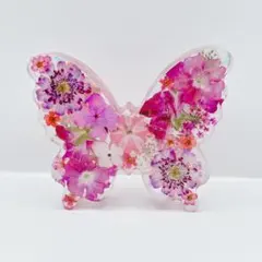 ハンドメイド レジンヘアゴム 蝶々 - メルカリ