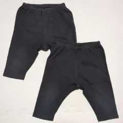 ユニクロ 90cm リラックスフィットレギンス メッシュ 2枚セット