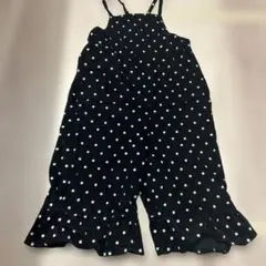 ペアマノン　110 サロペット　ドット柄