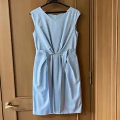 STRAWBERRY-FIELDS ライトブルー ノースリーブ ワンピース