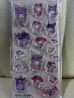 クロミちゃんとマイメロちゃんのキラキラビーズウォーターシール