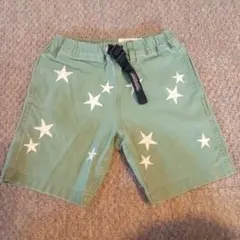 デニムダンガリー 星柄 半ズボン 120
