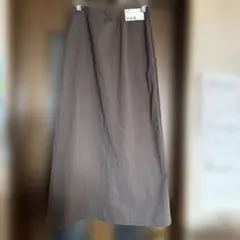 UNIQLOユニクロウルトラストレッチ エアリズム ロングスカート L ブラウン