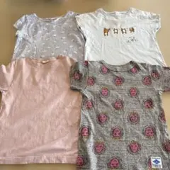 子供用Tシャツセット 130cm 4枚組ユニクロh&m GU半袖　綿100%春夏