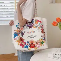 アンパンマン トートバッグ 登園バッグ お洋服バッグ 新品 ノーブランド