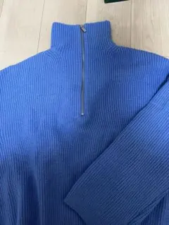 H&M 青 ニット Lサイズ