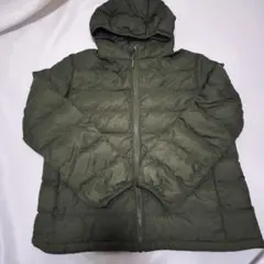 ユニクロ　KIDS 150 フード付きカーキ　ジャケット