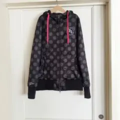 FILA GOLF フィラゴルフ 裏起毛 ジップパーカー ドット柄 M 完売品