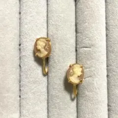 値下げ中！カメオ イヤリング　ヴィンテージ