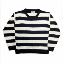 y2k vintage stripe border sweater / knit