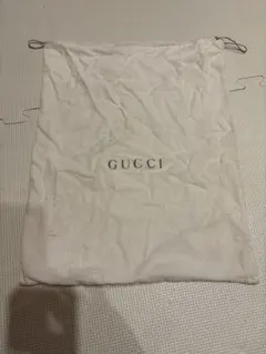 GUCCI 巾着型布袋 クリーム色