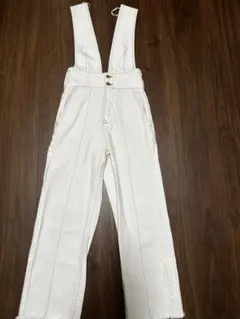 【ZARA】ホワイトデニムサロペット