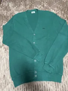 80's LACOSTEニットカーディガン
