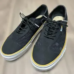 さらに値下げしました　希少　VANS VAULT 編み込みレザー　濃紺のサムネイル