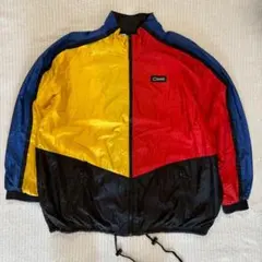 90s Catalina 短丈 ナイロンジャケット マルチカラー切替 ビンテージ