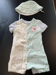 GAP ロンパース　帽子セット
