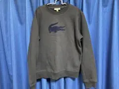 LACOSTE ネイビー トレーナー スウェット　US S 裏起毛