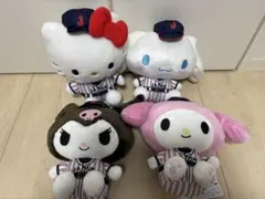 侍ジャパン×サンリオキャラクターズ　野球日本代表「侍ジャパン」BIGぬいぐるみ