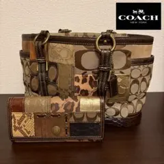 限定値下げ！レア柄！美品！COACH パッチワーク トートバック コーチ レア物 2025年最新】コーチ パッチワーク トートの人気アイテム - メルカリ