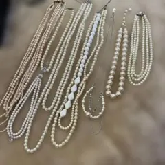 ホワイトパールネックレスセット