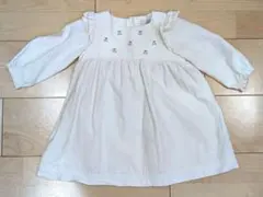 10moisディモワ　 ワンピース　女の子　80 長袖　さくらんぼ　春のサムネイル
