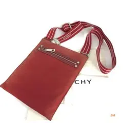 ■ 限定レア商品 GIVENCHY（ジバンシィ）良品 / かごバッグ / レッド Givenchy ショルダーバッグ バッグ 赤 レッド ロゴ レザー レディース